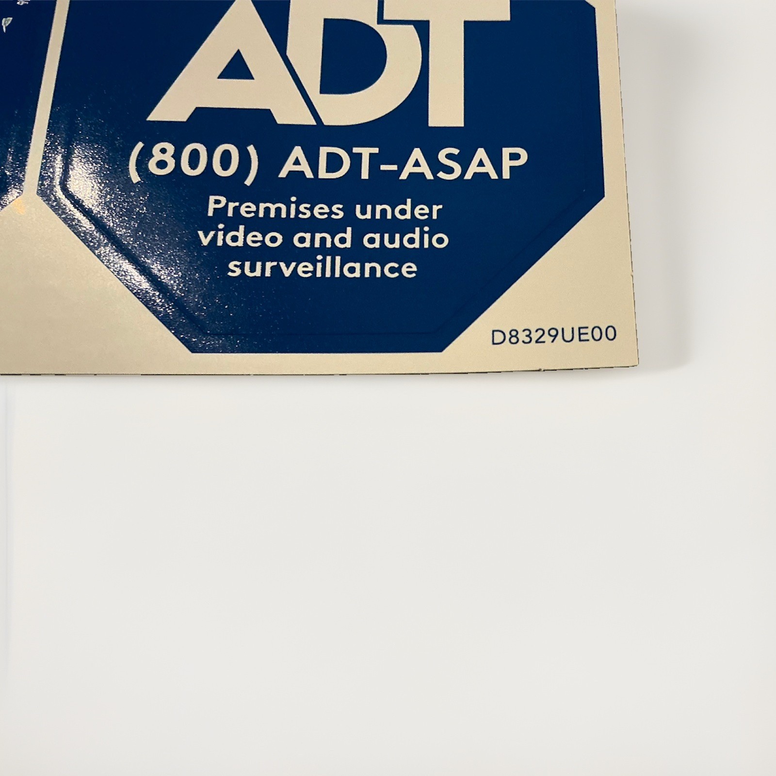 A D T 4 Count / 1 Sheet Security Alarm Window Stickers/Decals