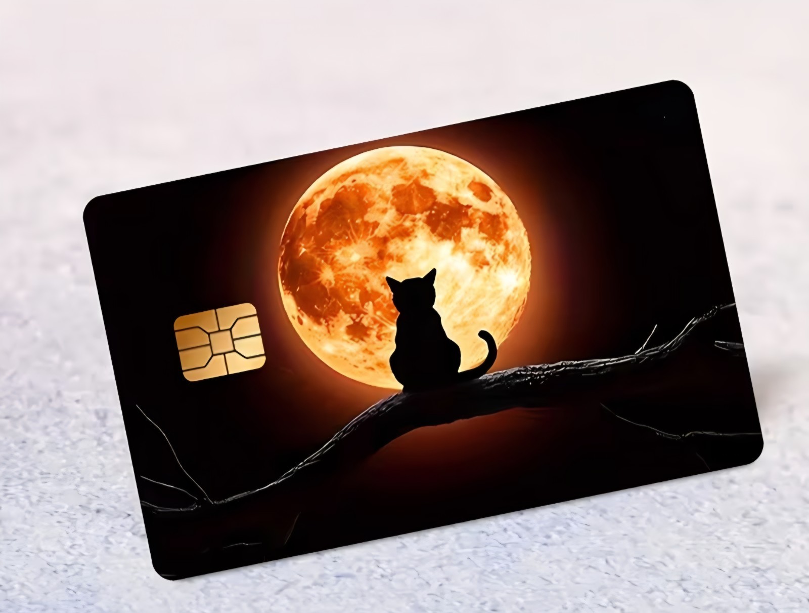 Black Cat Design Debit Credit Bank Card Skin Sticker NEW