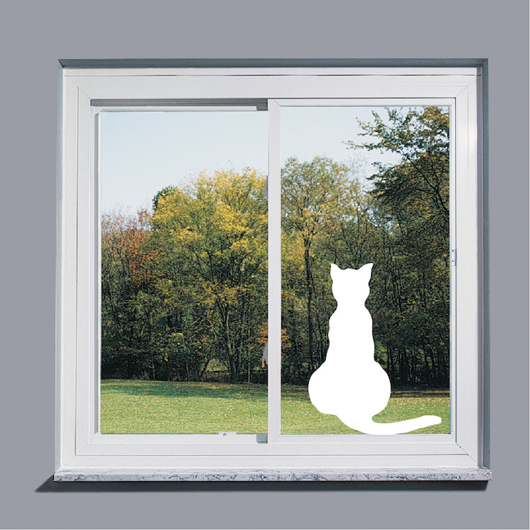 Cat Looking Out Wall Decal Wallpaper Kitten Sitting Window Removable Design, b28