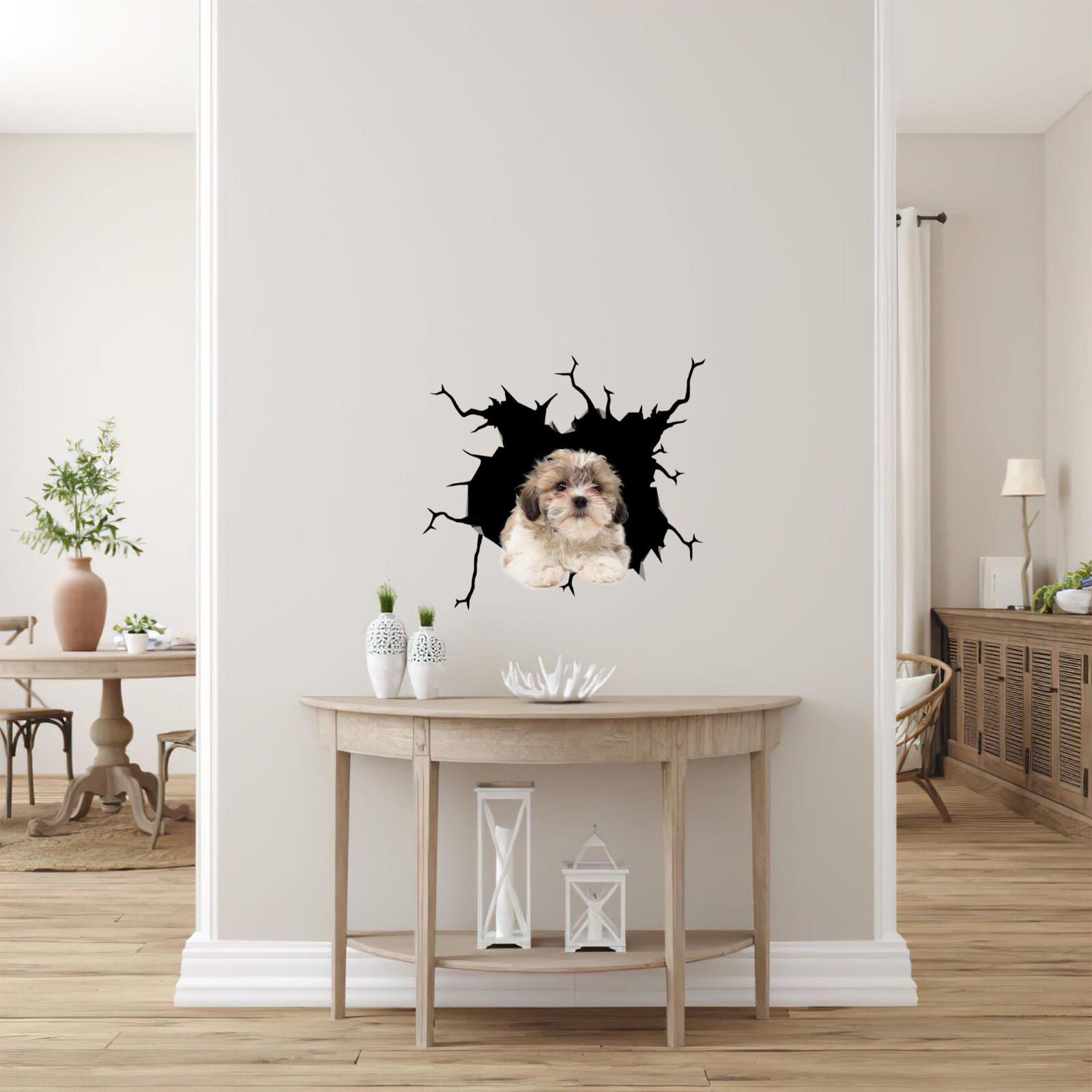 Shih Tzu Window Sticker Shih Poo Car Decals Funny Jokes Small Garage Atickers