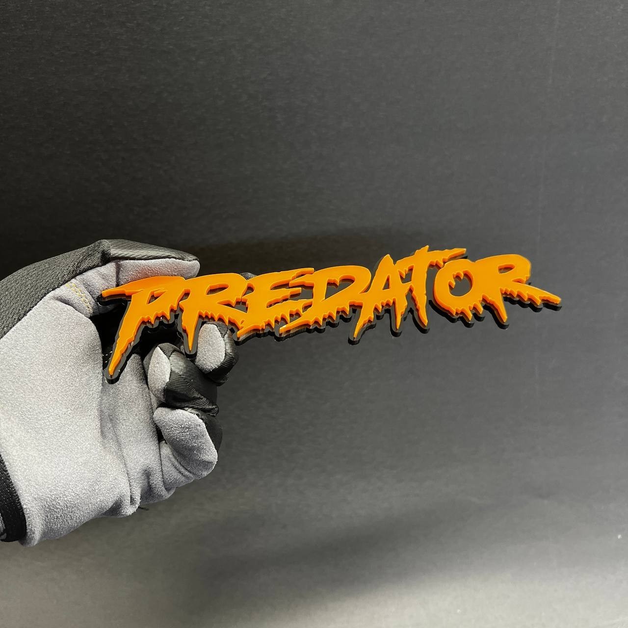 1PC PREDATOR Custom 3D Text Car Badge Fender Emblem Tailgate Toolbox Decal
