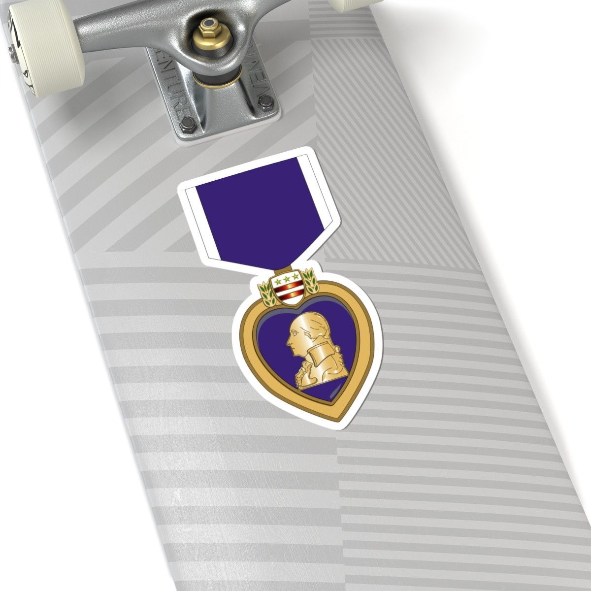 Kiss-Cut Stickers – Purple Heart wo Txt X 300