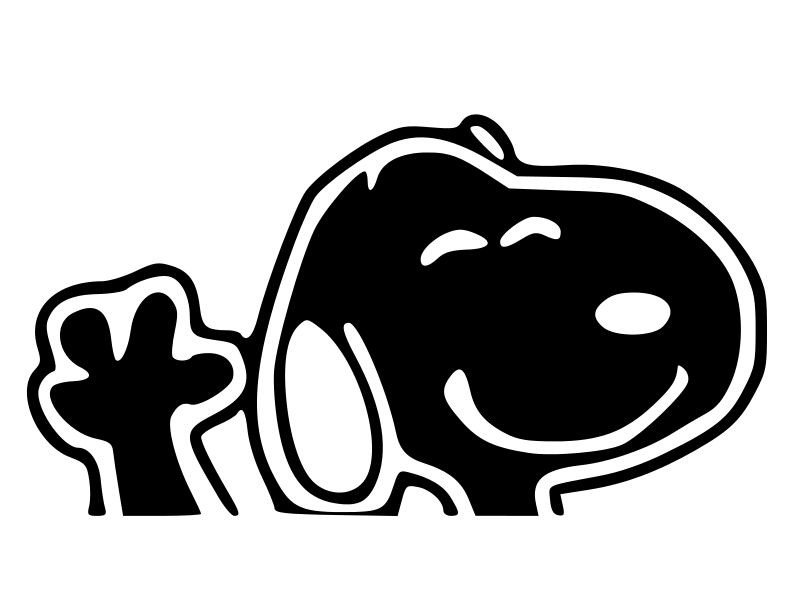 SNOOPY Charlie Brown Vinyl Decal Car Window Wall Sticker CHOOSE SIZE COLOR