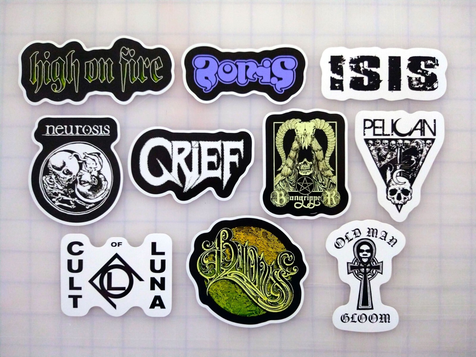 Stoner Metal Vinyl Sticker Lot (10 Pack) SET 3 death sludge doom crust drone
