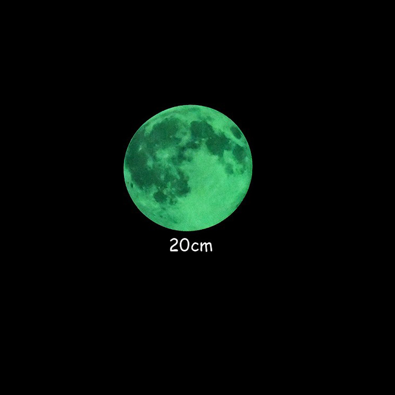 3D Luminous Moon Wall Stickers for Kids Room Living Room Baby Nursery Bedroom
