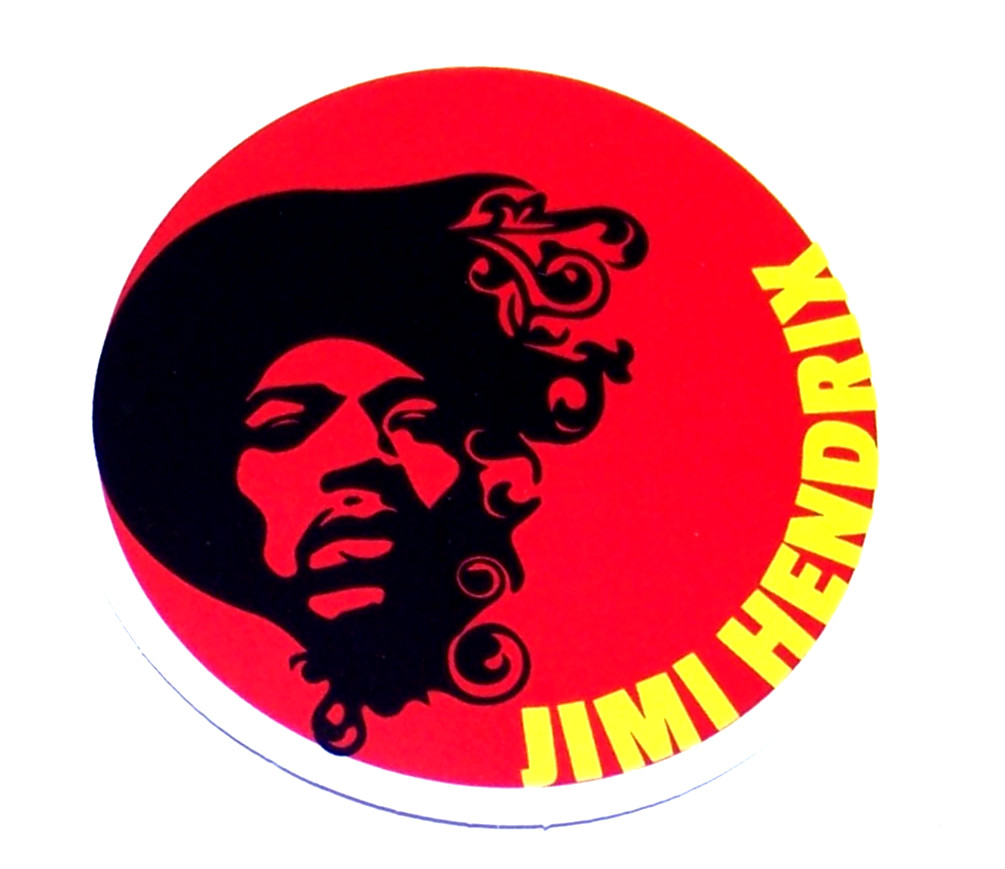 JIMI HENDRIX Cut Sticker Decal Band Music 1960s Rock Fender Jimi Hendrix