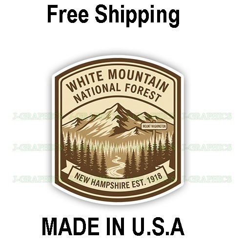White Mountain National Forest New Hampshire Decal Sticker Souvenir Travel D
