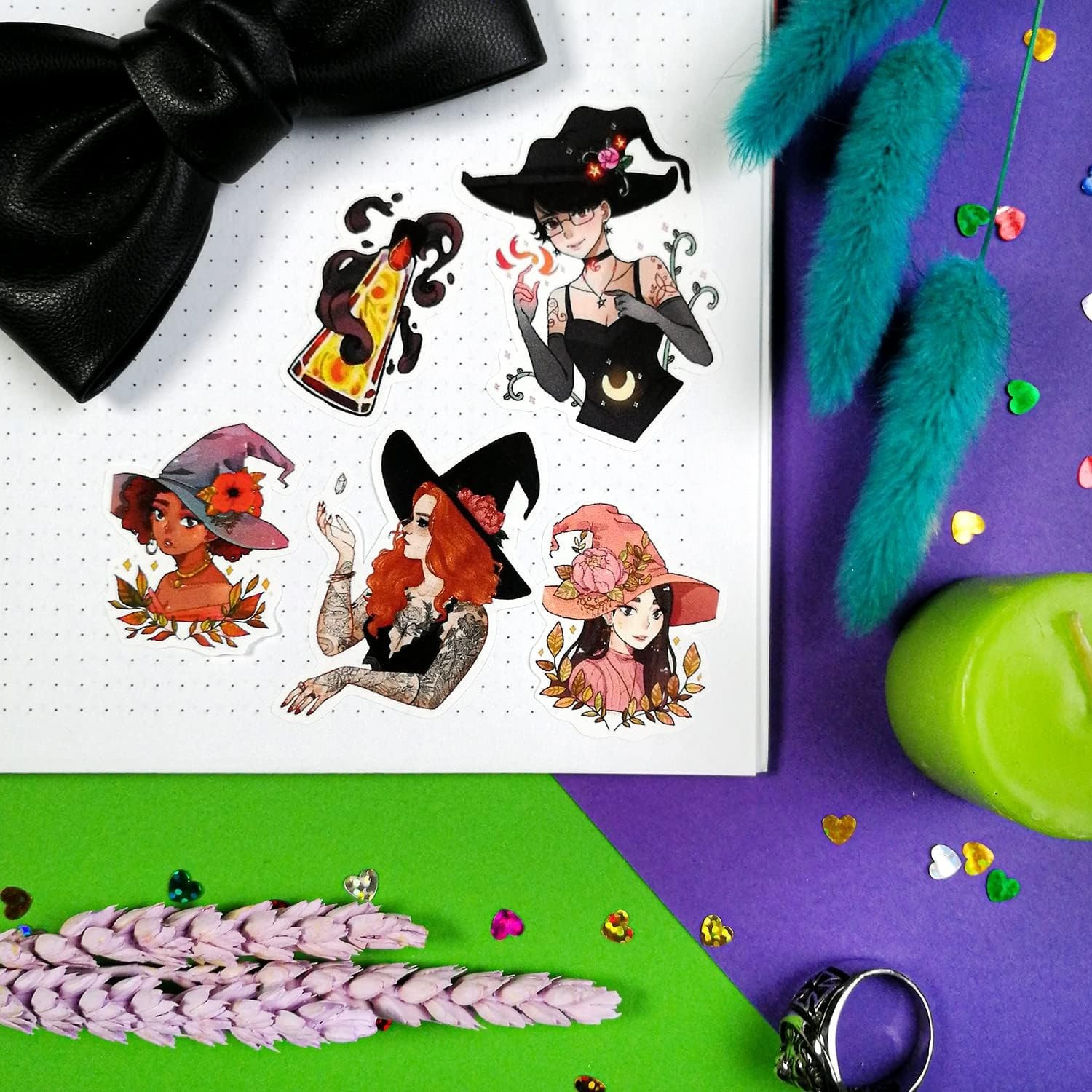 BulbaCraft Witch Stickers, Witchy Stickers, Witchy Gifts, Witch Party Favors, Gi