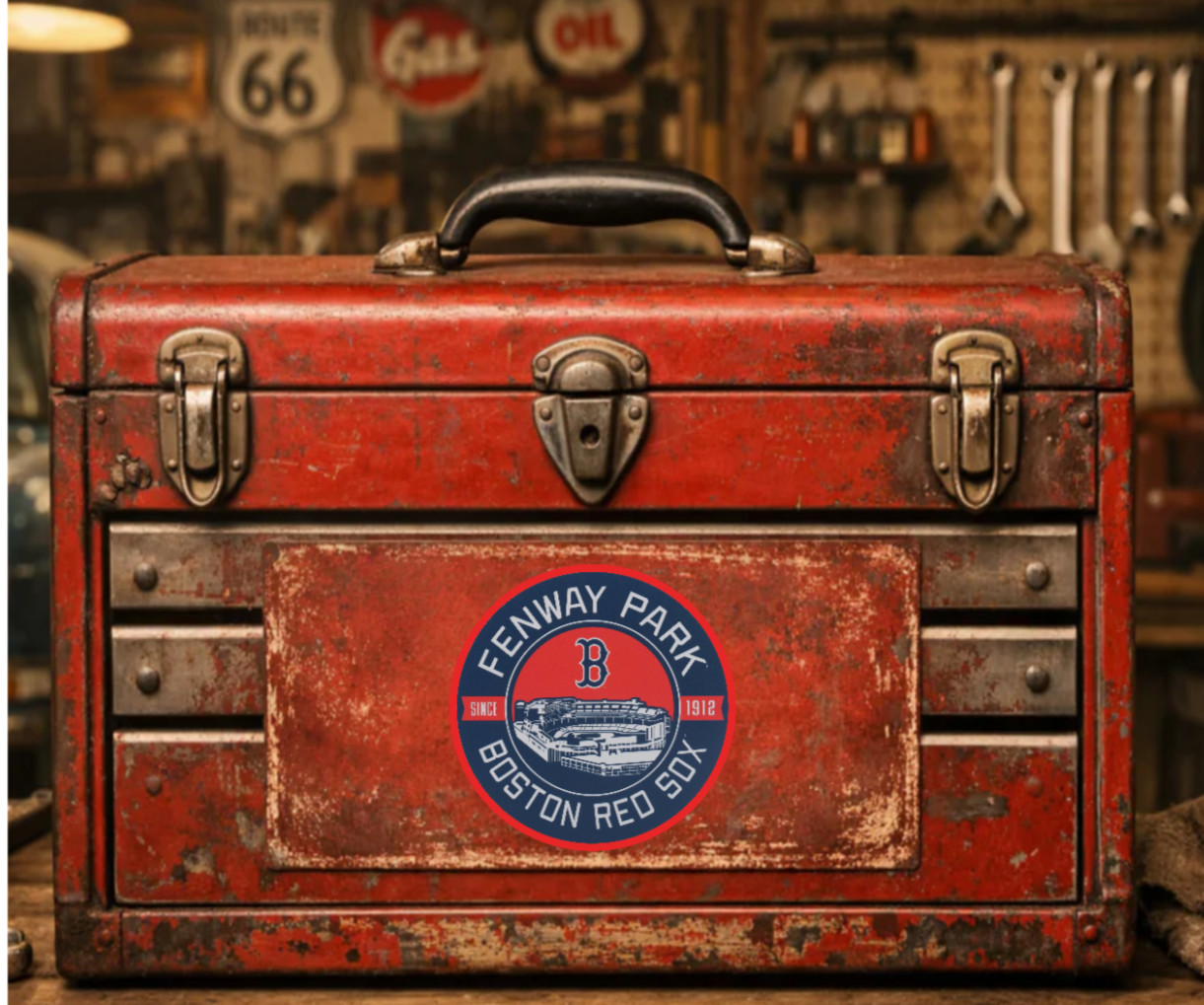 Boston Red Sox (Fenway) – 4" Vinyl Decal Handmade Auto Cooler Laptop Tool Box 26