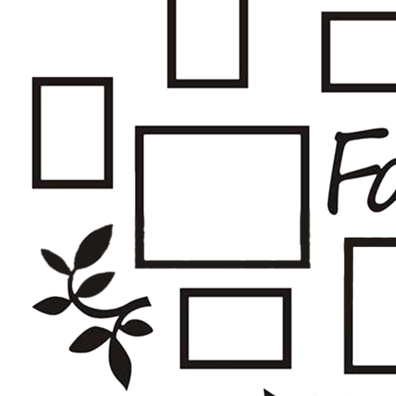 Photo Frame Wall Sticker, Family Tree Wall Decor Picture Frames Walls Sticker…
