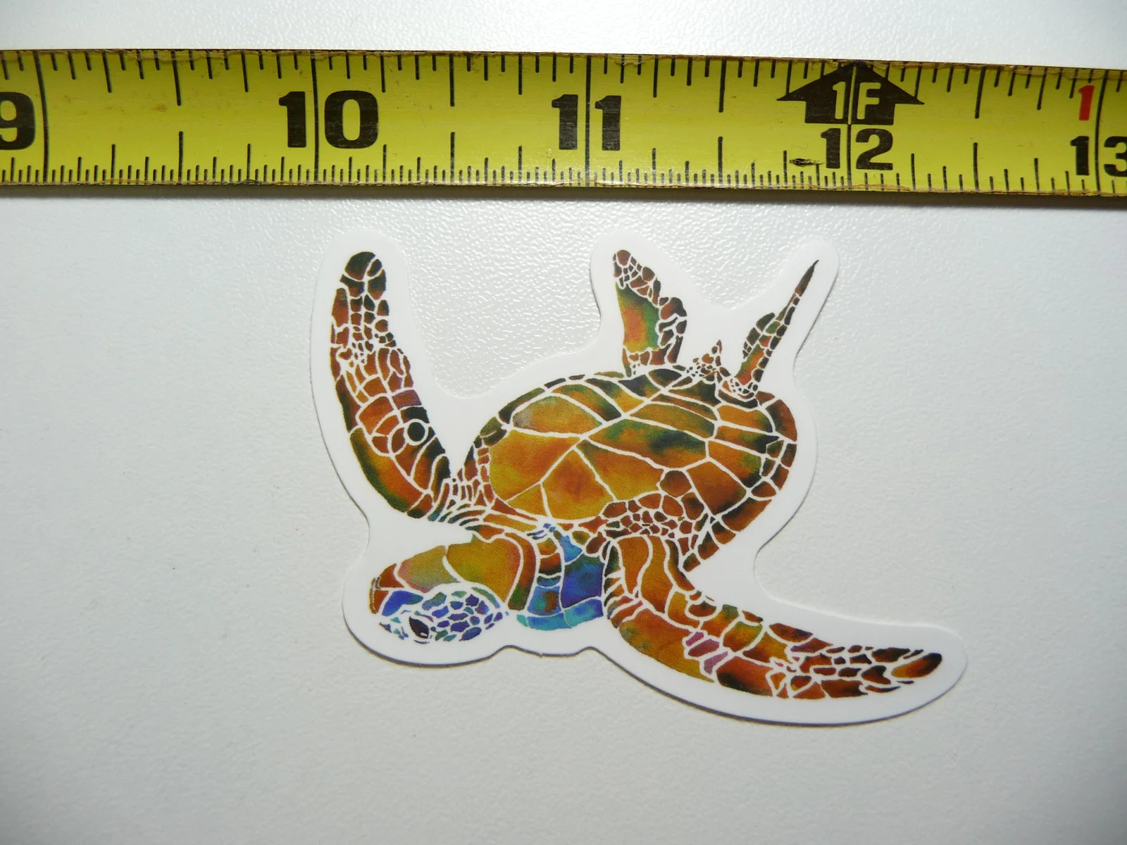 SEA TURTLE NICE COLORS SMALL STICKER DECAL TOURISM TOURIST STATE VACATION LAPTOP
