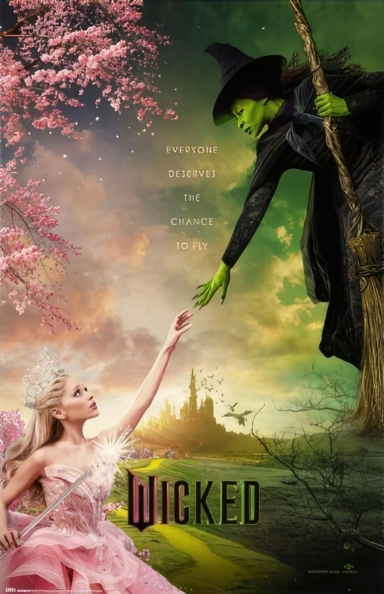 WICKED MOVIE Wall Vinyl Decal Poster GRAPHIC Print Removable Adhesive Backing
