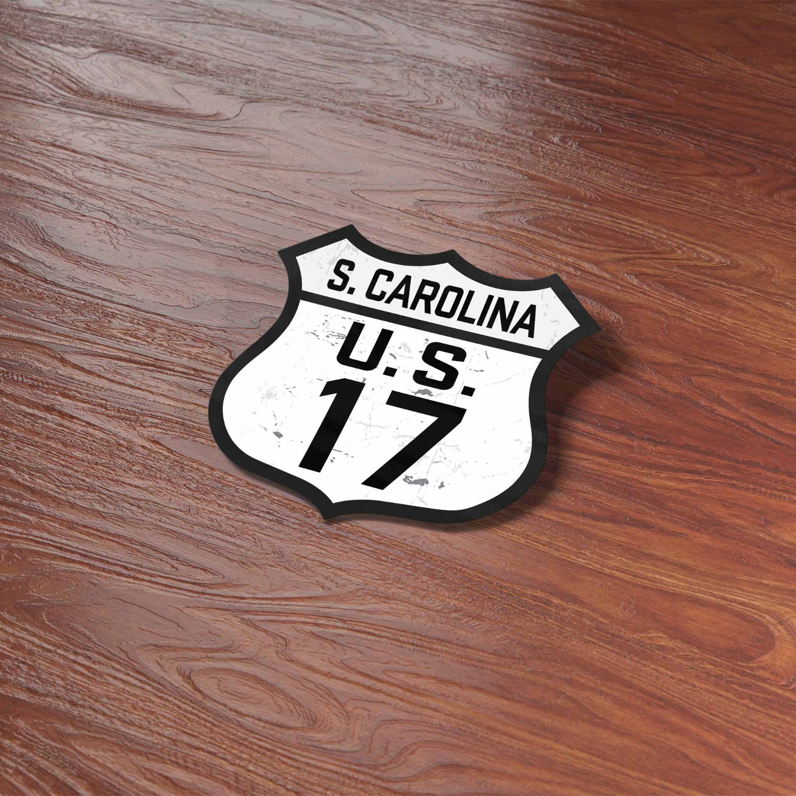 South Carolina Coastal Highway 17 Sticker – Ocean Hwy SC Decals for Laptop