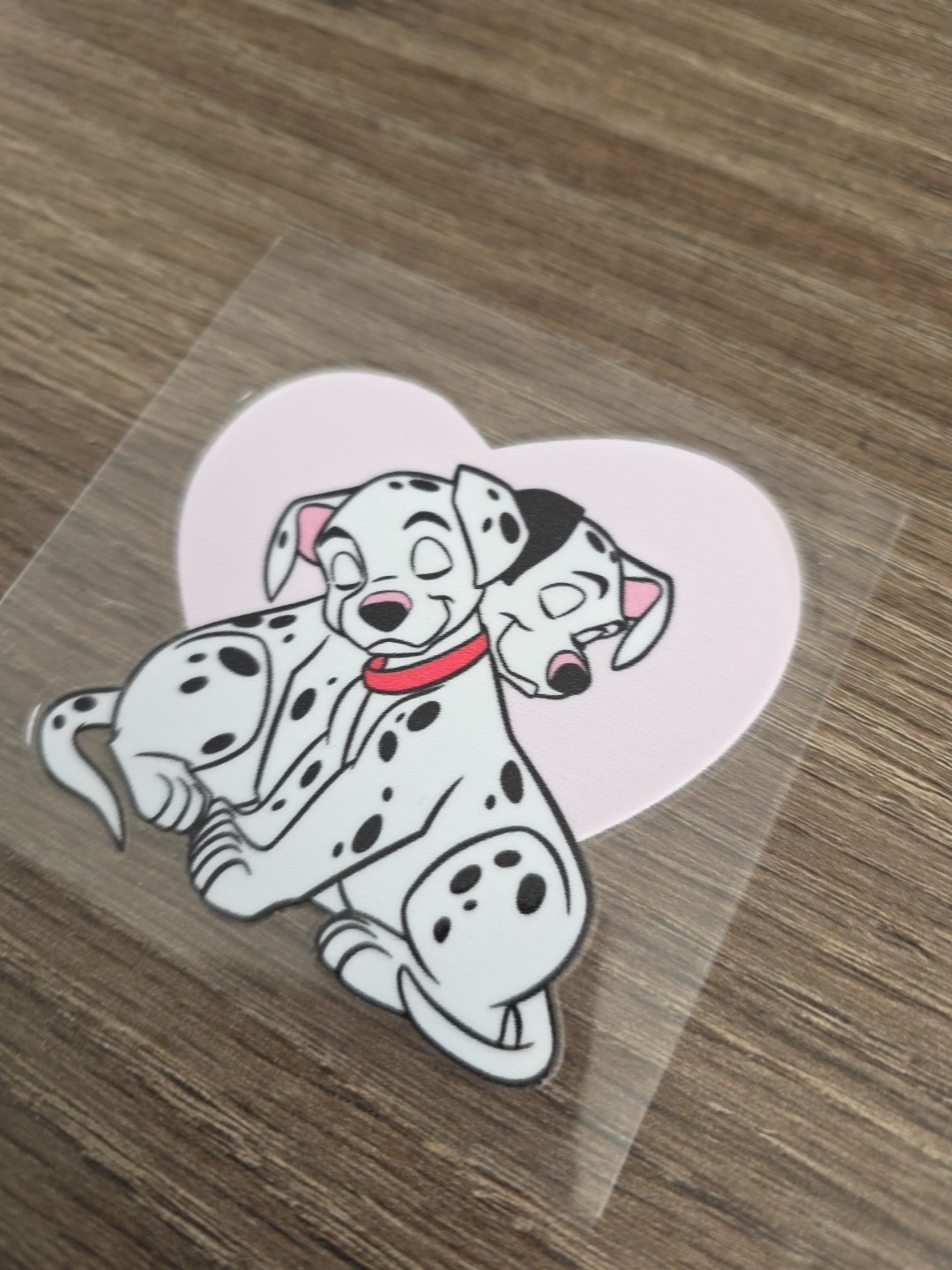 101 Dalmation Retro Cartoon Raised UV DTF Full Color 3in X 3in Puppy Love
