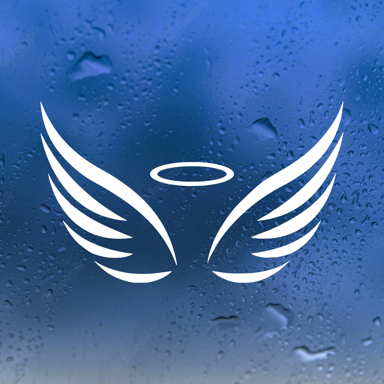 Angel Wings Vinyl Decal V2 | Custom Wing Stickers | Die Cut Sticker
