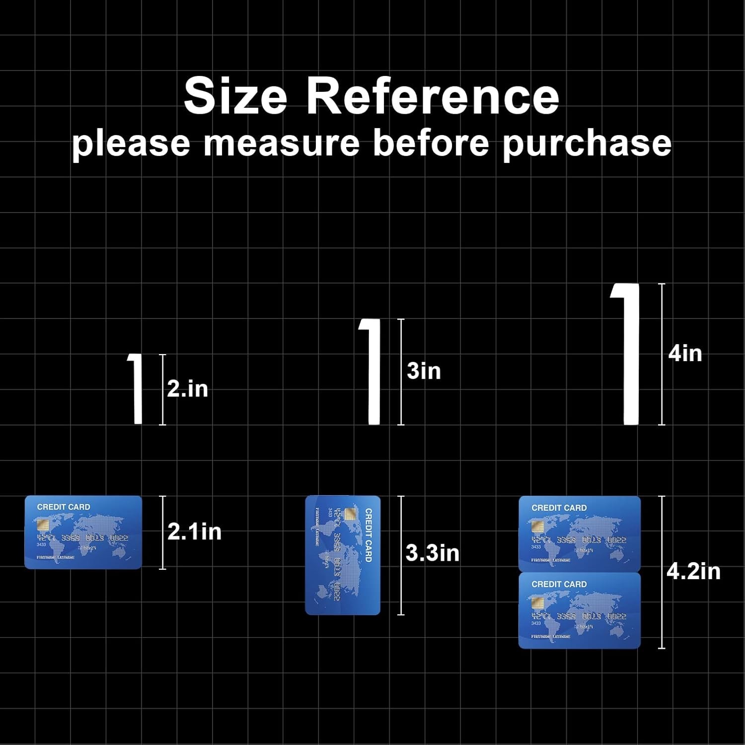 2 inch Reflective Mailbox Numbers for Outside, 5 Sets Number Stickers with St…