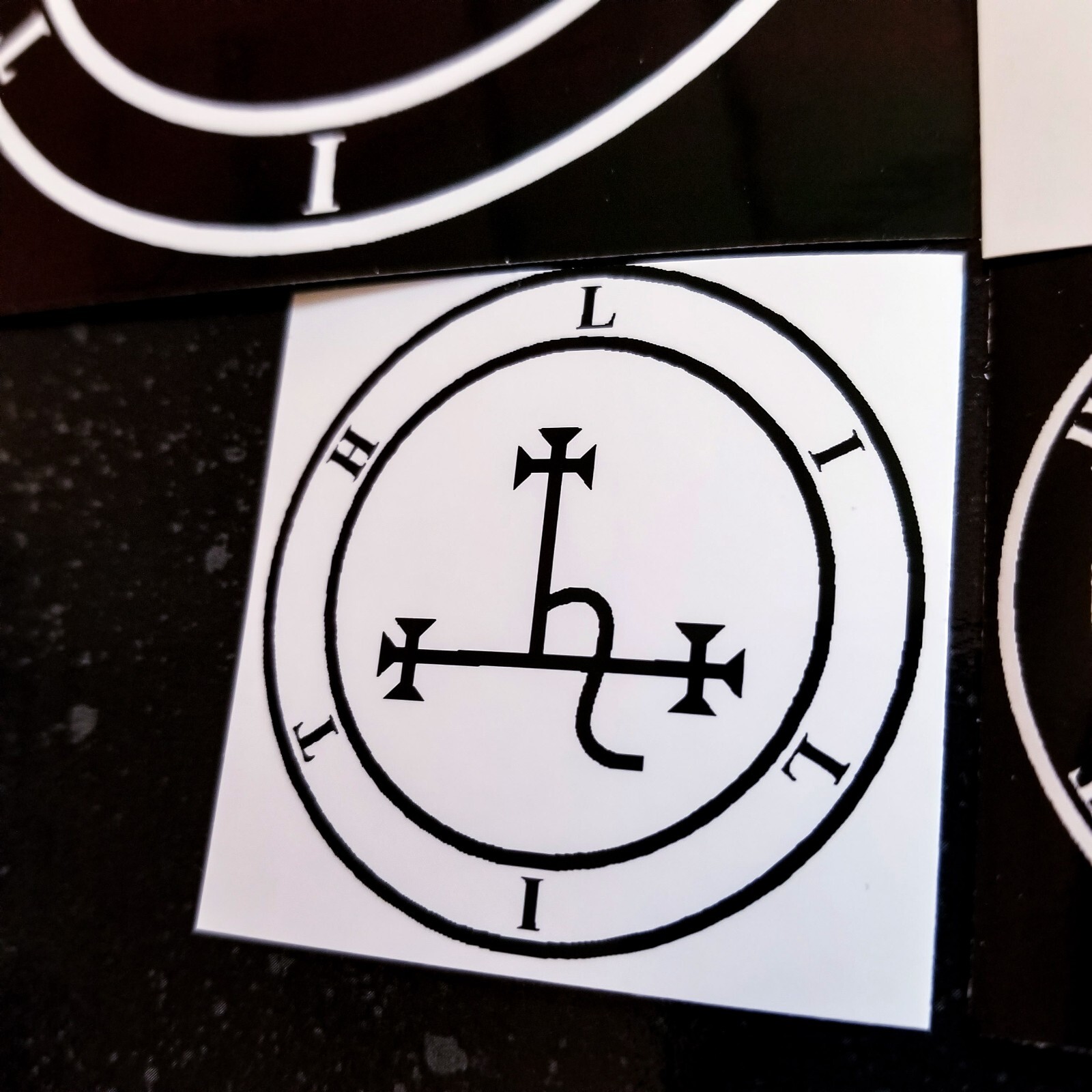 ♆ Lilith Sigil Seal 4 x 4" Waterproof Vinyl Sticker [💪 HQ Durability!] Occult