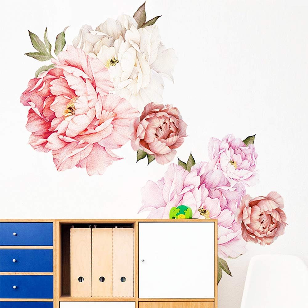 Nother Peonies Wall Decals Peony Floral Wall Decal Rose Bouquet Flowers Peel and