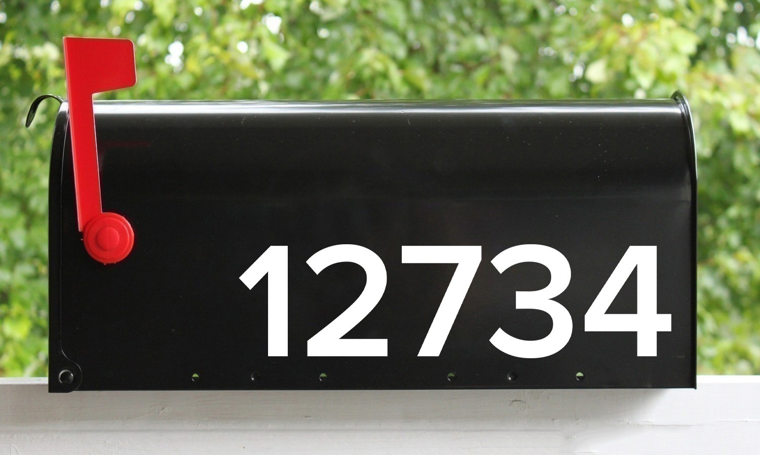 Modern Minimalist Mailbox Numbers Vinyl Sticker Decal Address Home Proxima Nova