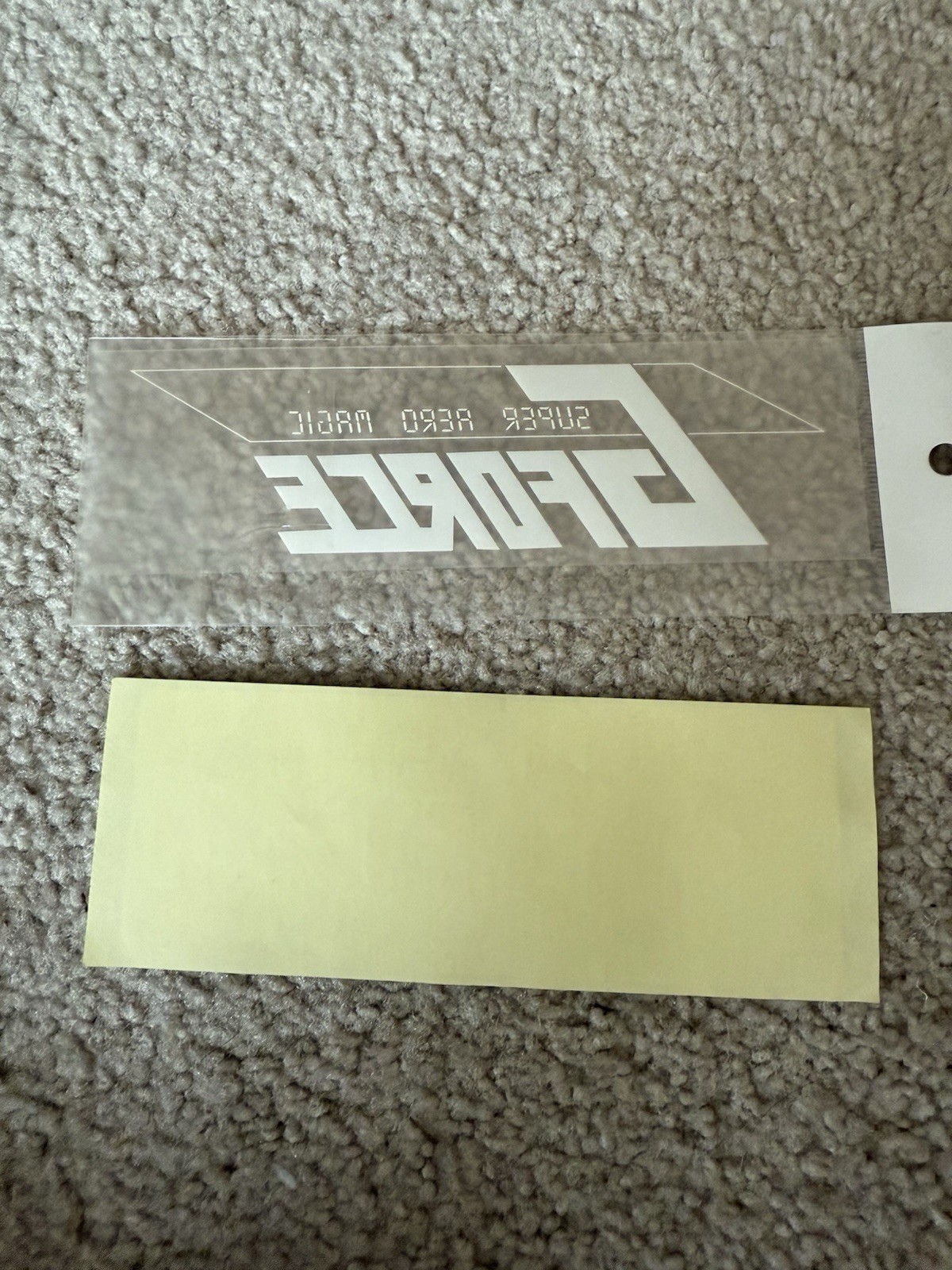 Fusion Nano Tech RX-1 Gold Chrome & White Gforce Top Secret Decal Sticker New