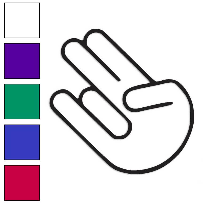 The Shocker Hand Symbol, Vinyl Decal Sticker, Multiple Colors & Sizes #2939