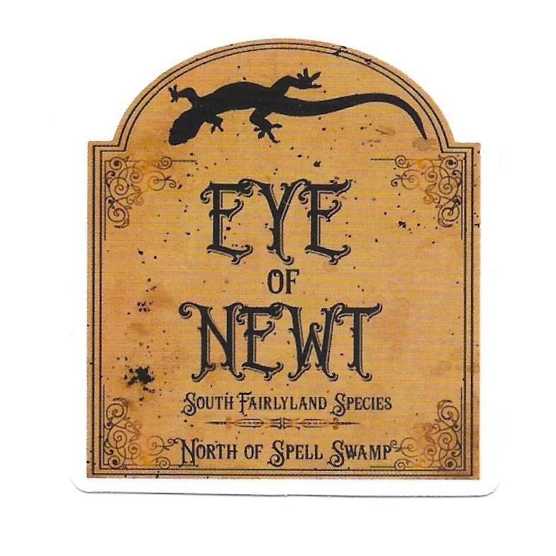 Eye of Newt Sticker Die Cut Witch Potion Decal Halloween Scrapbook Journal
