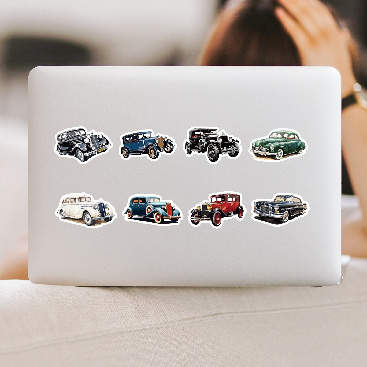 50 Pcs Stickers Classic Vintage Car Fridge Luggage Skateboard Phone Laptop Vinyl