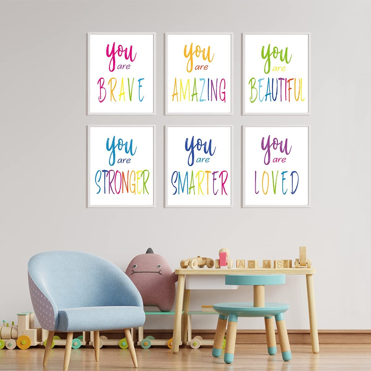 8 Pack Motivational Wall Art Inspirational Quote Posters Wall Decor