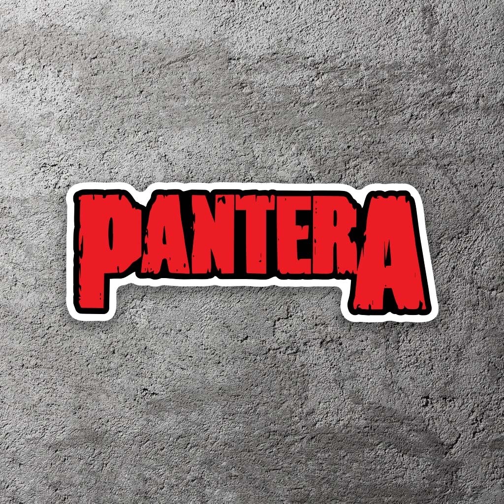 Pantera Logo Vinyl Sticker 5" Wide – Includes Two Stickers