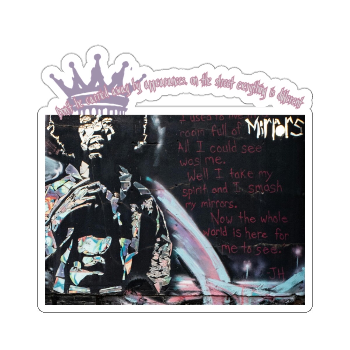 Hip Hop Kiss-Cut Stickers, Urban Art Decal, Graffiti Style Sticker, Music Lover