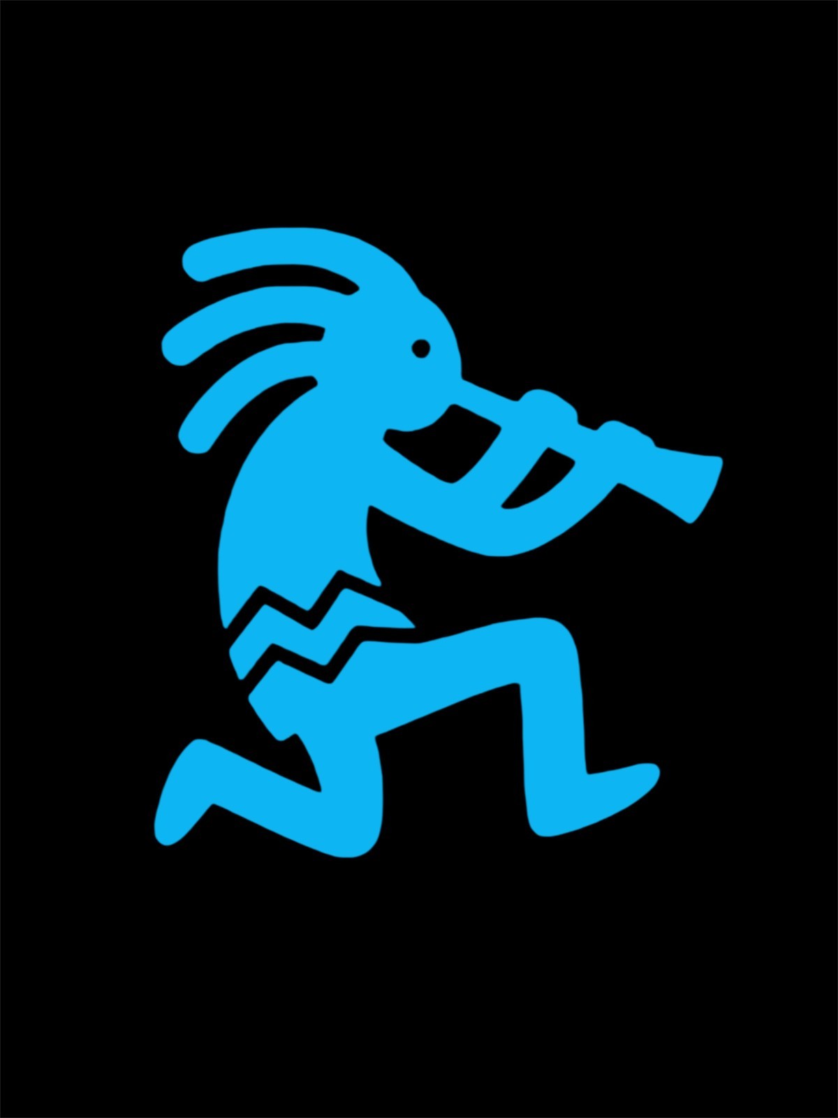 KOKOPELLI TRUMPET #2 Decal for car Windows Laptops Any Smooth Surface