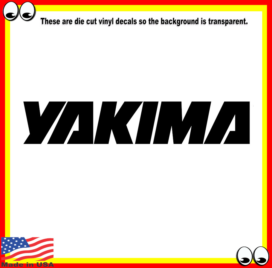 Yakima Logo Decal Sticker Roof Rack Bike Ski Skiing Kayak