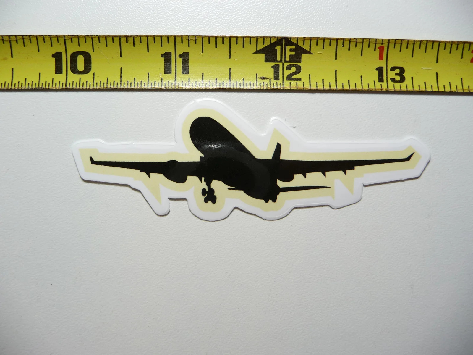 JET AIRPLANE LANDING SMALL STICKER DECAL TRAVEL VACATION ON HOLIDAY