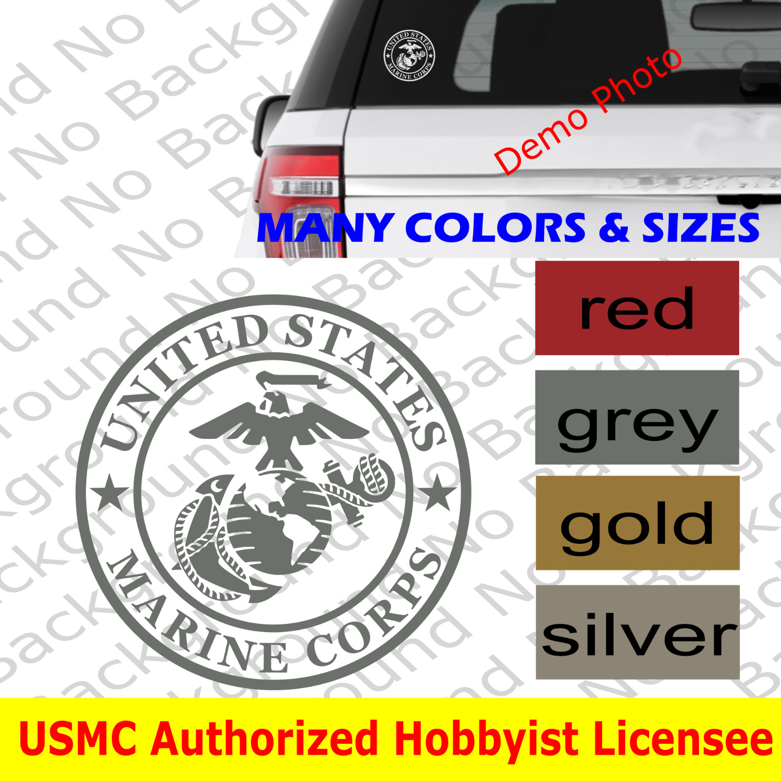 USMC EGA Marines Vinyl Die Cut Decal Sticker for Semper Fi Veteran Retired AY47