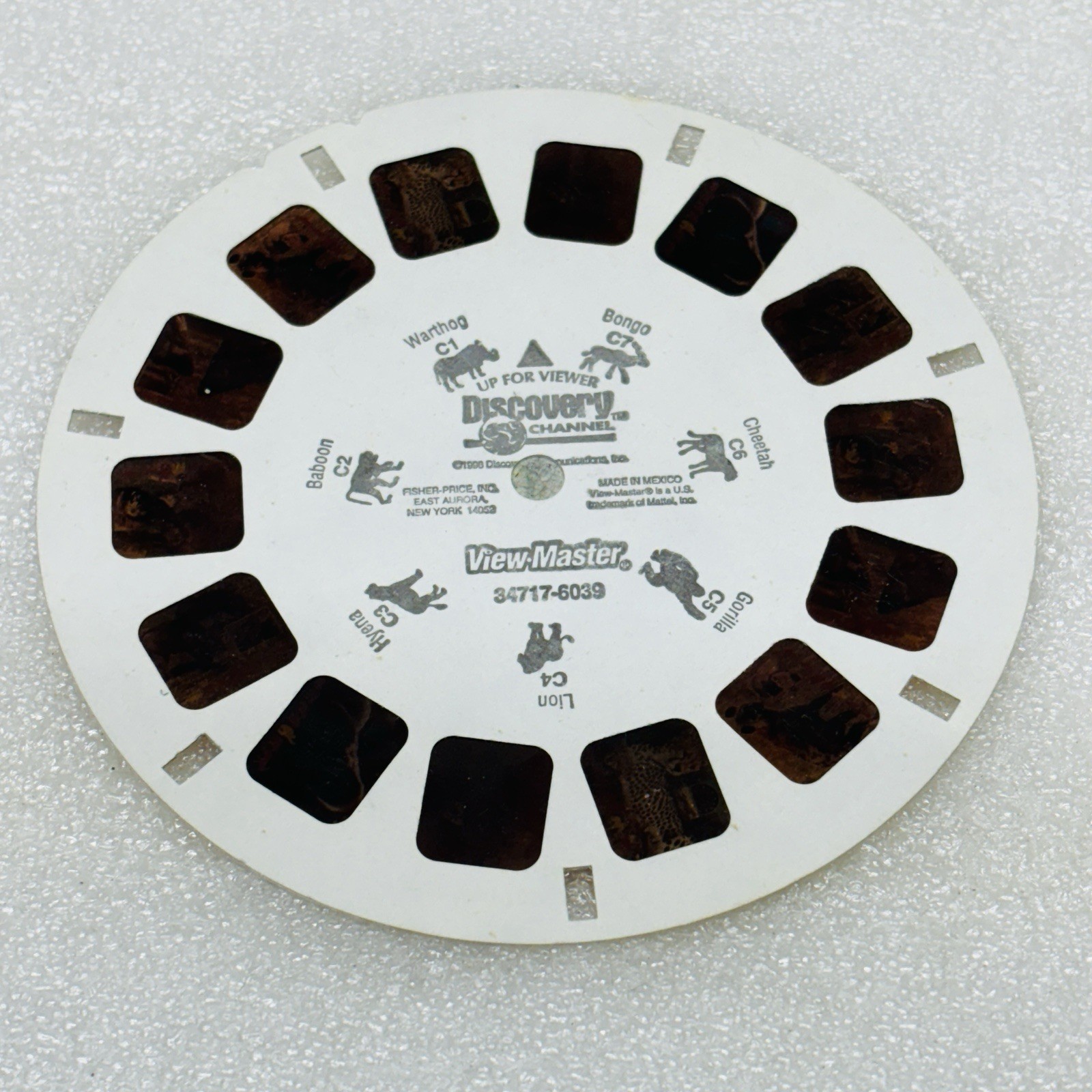 VTG‼ Discovery Channel – On Safari Animals View-Master Color Reel C ONLY • VG‼