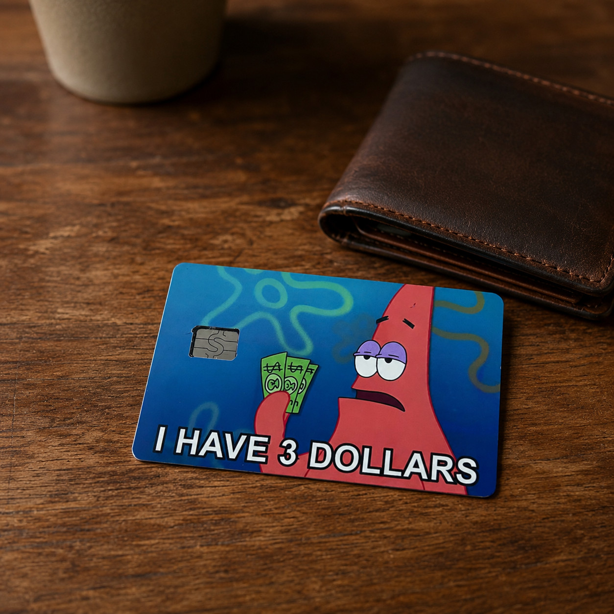 Patrick Star Credit Debit Card Skin Cover Sticker Chip Funny Decal – 2 Pack