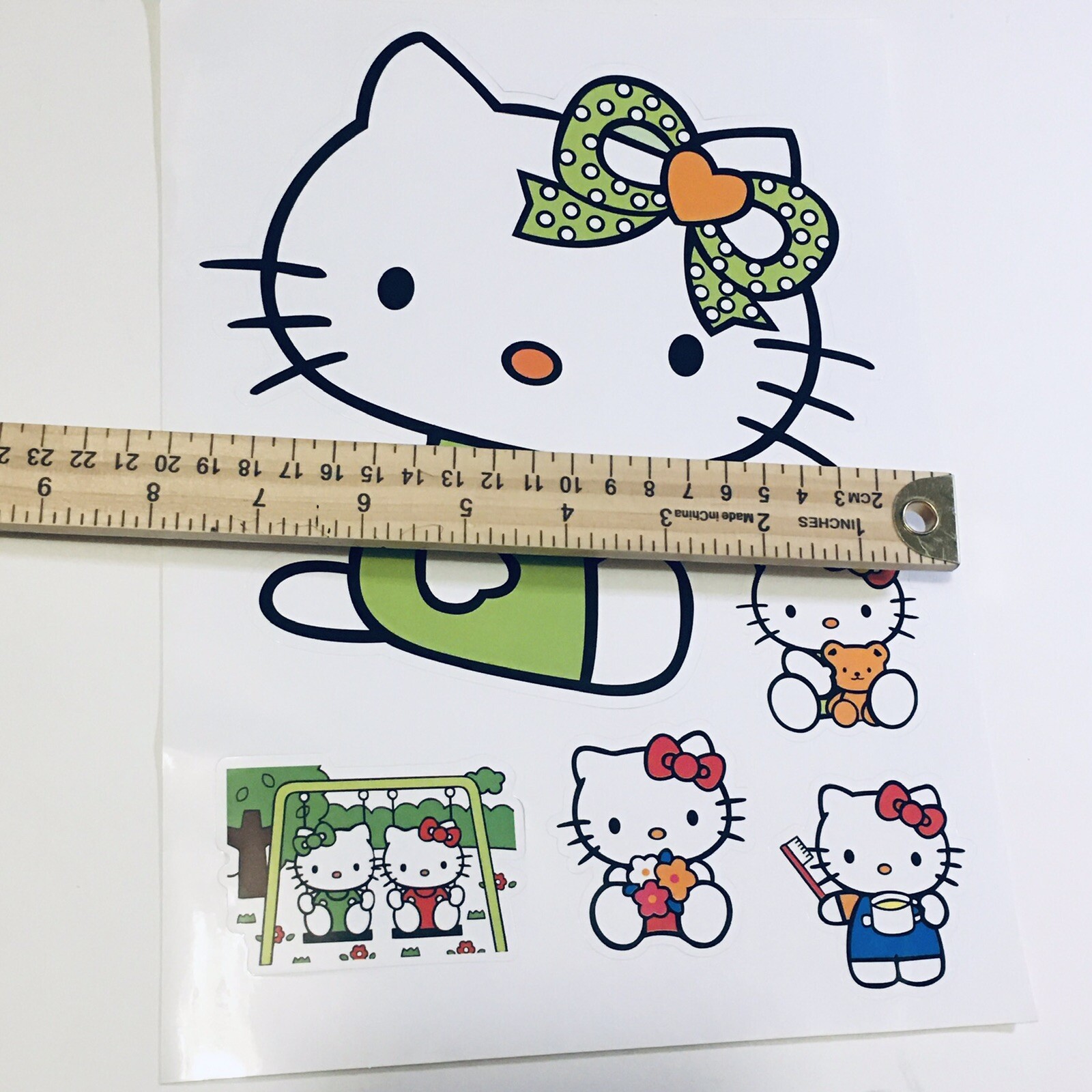 Hello Kitty Vinyl Sticker For Kids Room / Play room / Classroom / Party St-70