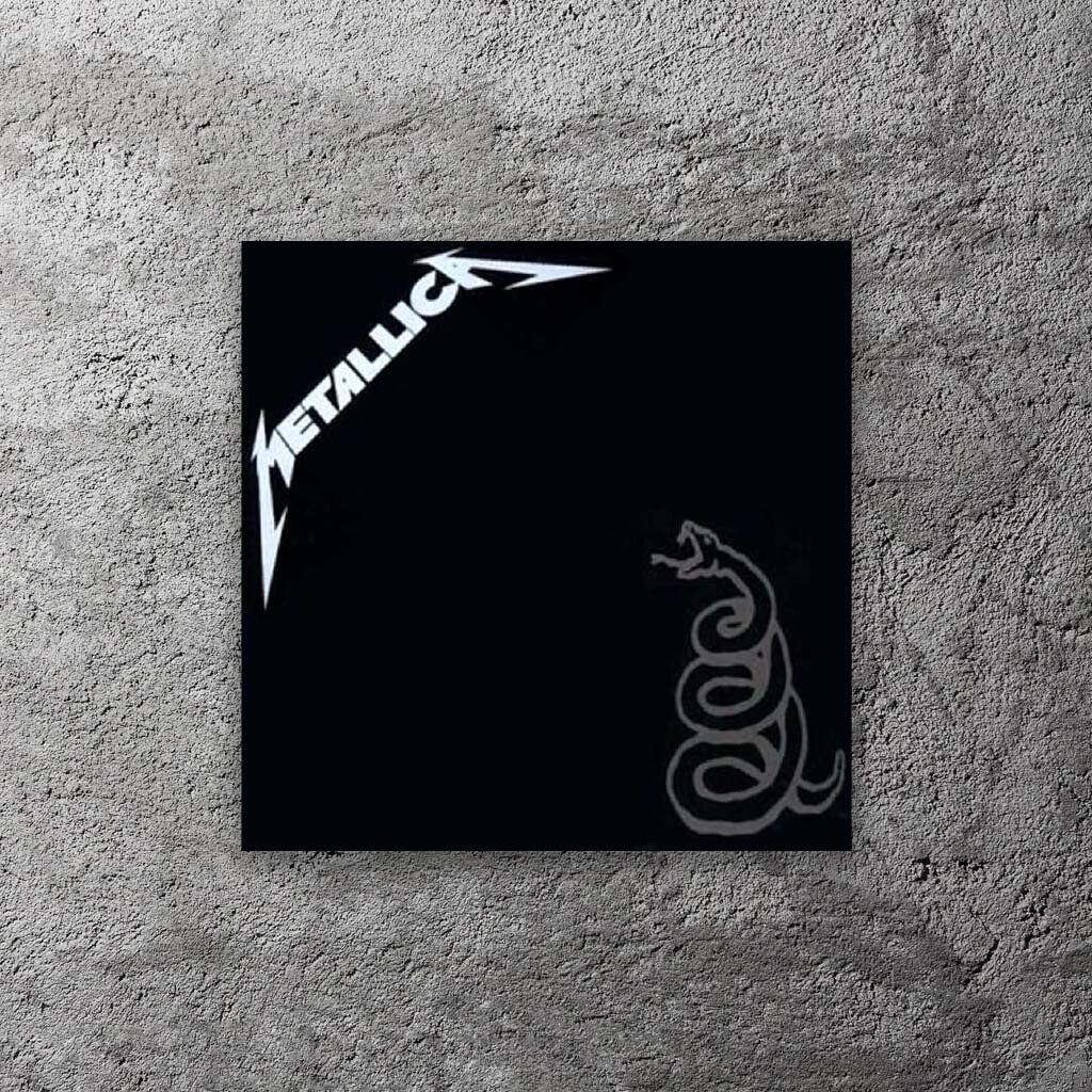 Metallica The Black Album Vinyl Sticker 3" Wide – Includes Two Stickers