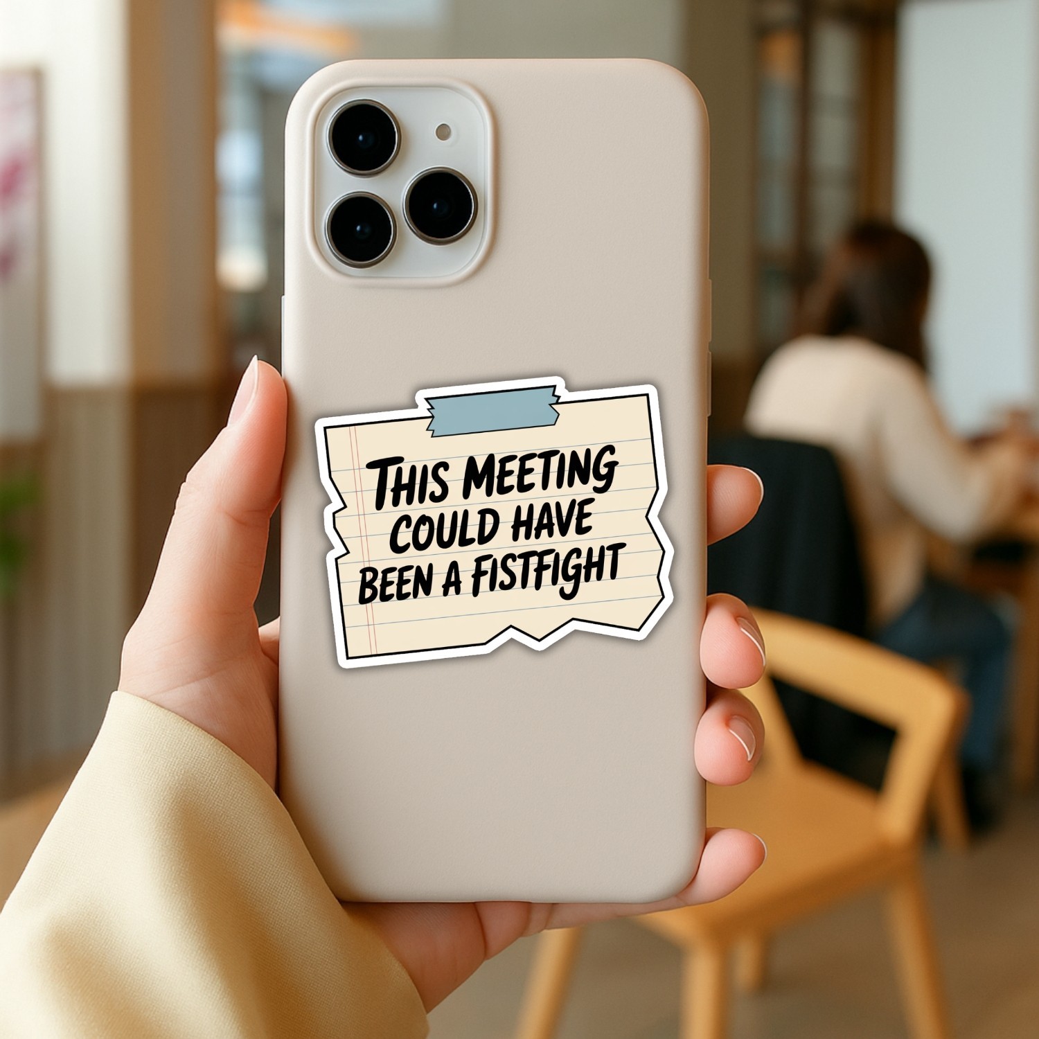4PCS This Meeting Could Have Been a Fistfight Stickers – Funny Office Decal