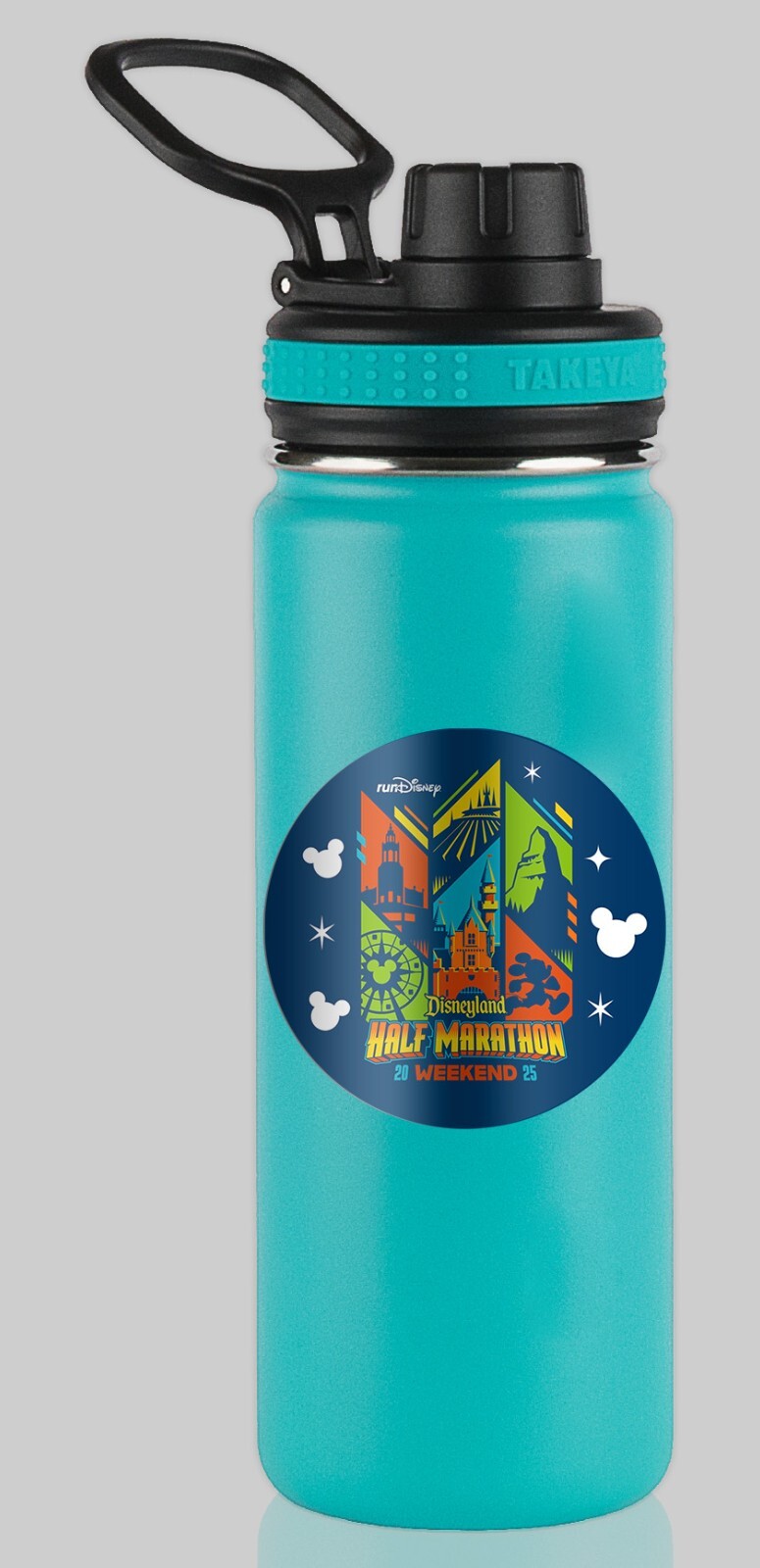 RunDisney Disneyland Half Marathon Weekend 2025 Generic Water Bottle Sticker
