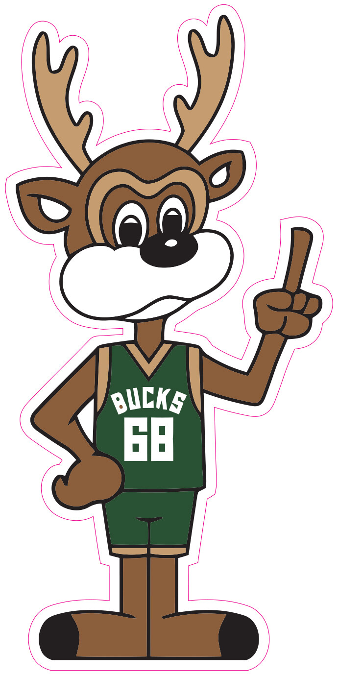 Milwaukee Bucks Basketball Vinyl Decal Sticker Car Truck Bumper Tumbler Mug