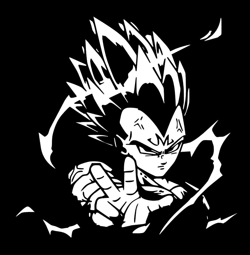 VEGETA DECAL / DBZ / DRAGON BALL Z STICKER GOKU DECAL