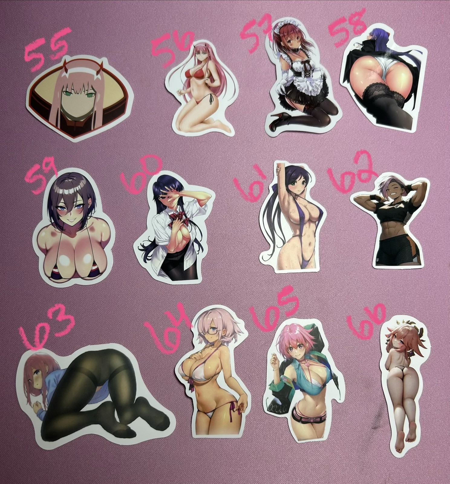 waifu lewd sexy girl stickers – 18