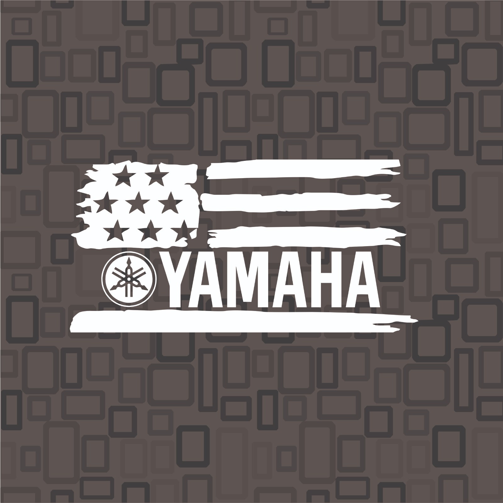 YAMAHA US FLAG LOGO Sticker Vinyl Decal for Motorcycle Car Truck Window Logo #1L