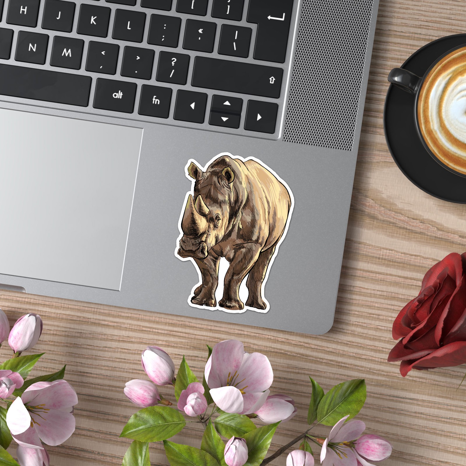 Rhinoceros Rhino – Vinyl Decal Sticker – Car Window Laptop – ebn8596