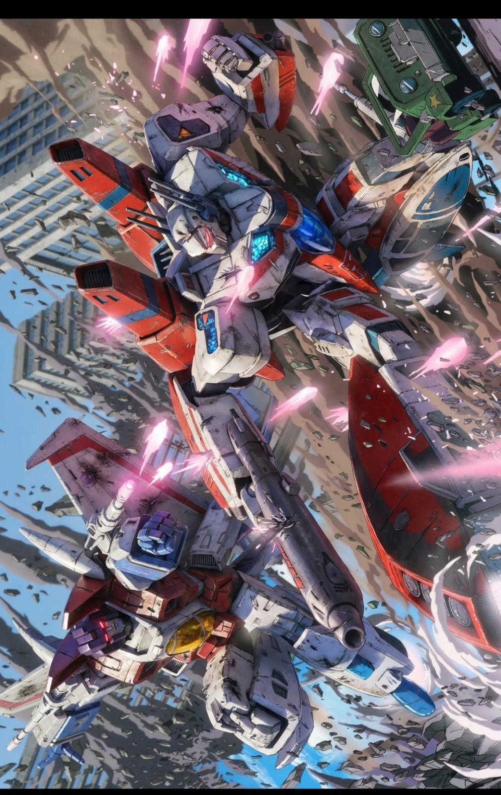 TRANSFORMERS X STARSCREAM VS (G1) SKYFIRE X VYNIL HIGH-GLOSS STICKER X 3X2 INCHs