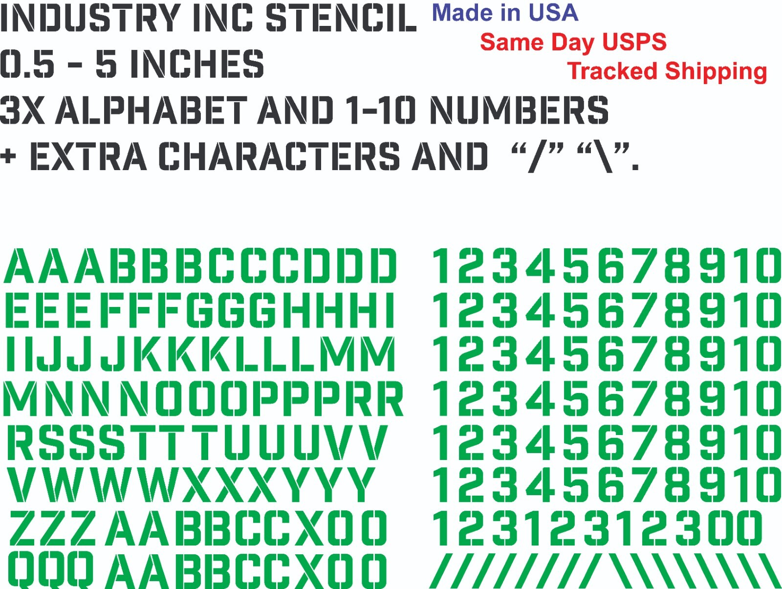 3X Alphabet & 1-10 Vinyl Decal Numbers – Mailbox, Wall, Address, Locker Stickers