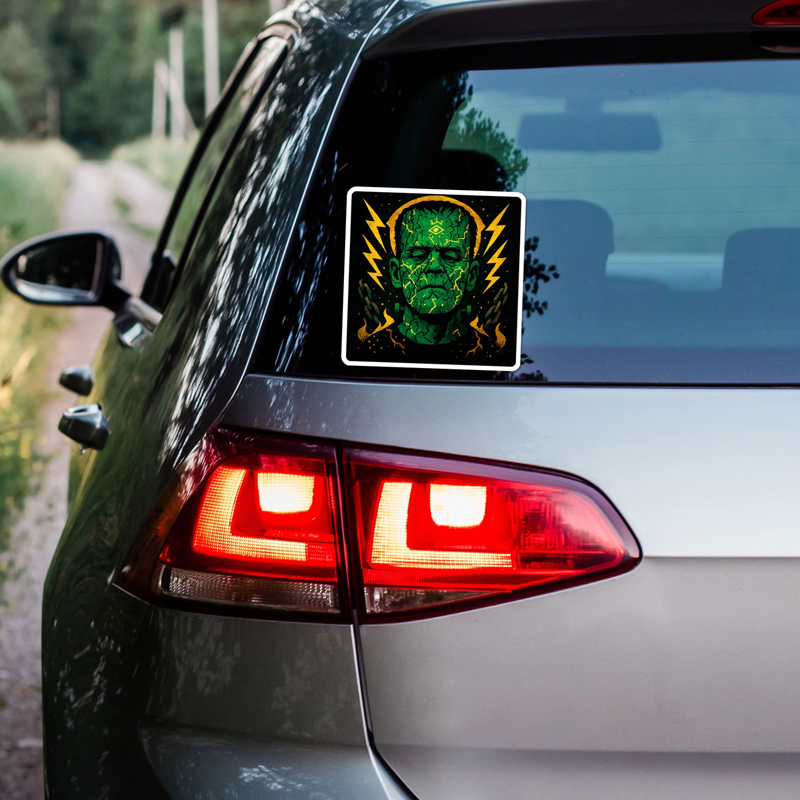 Electric Frankenstein's Monster – Vinyl Decal Sticker – Car Window – ebn20012