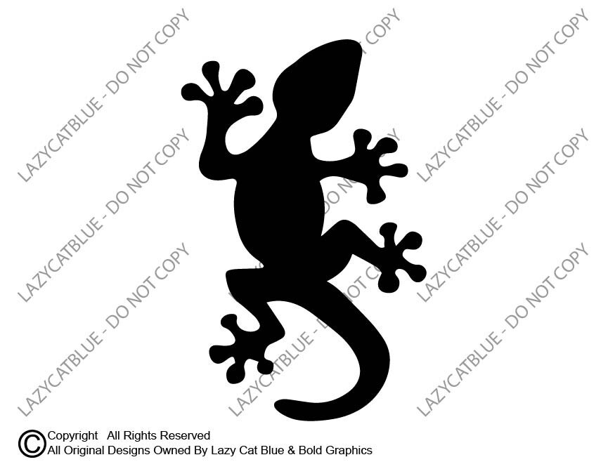 Gecko Decal Sticker Lizard Pet Reptile Love Sticky Feet Leopard Day Tokay Frog