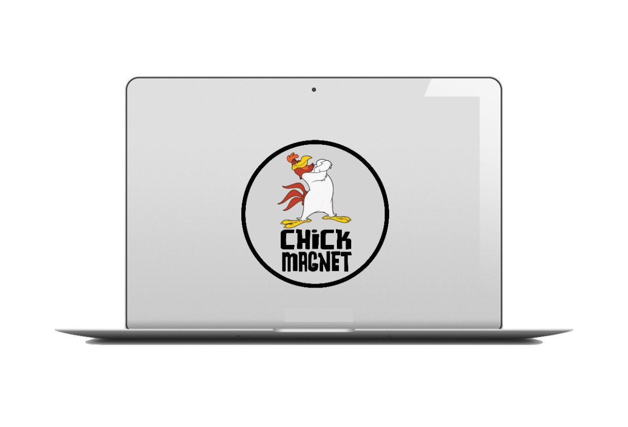 Cartoons – Foghorn Leghorn – 4" Vinyl Decal Handmade Vehicle Laptop Cooler Truck